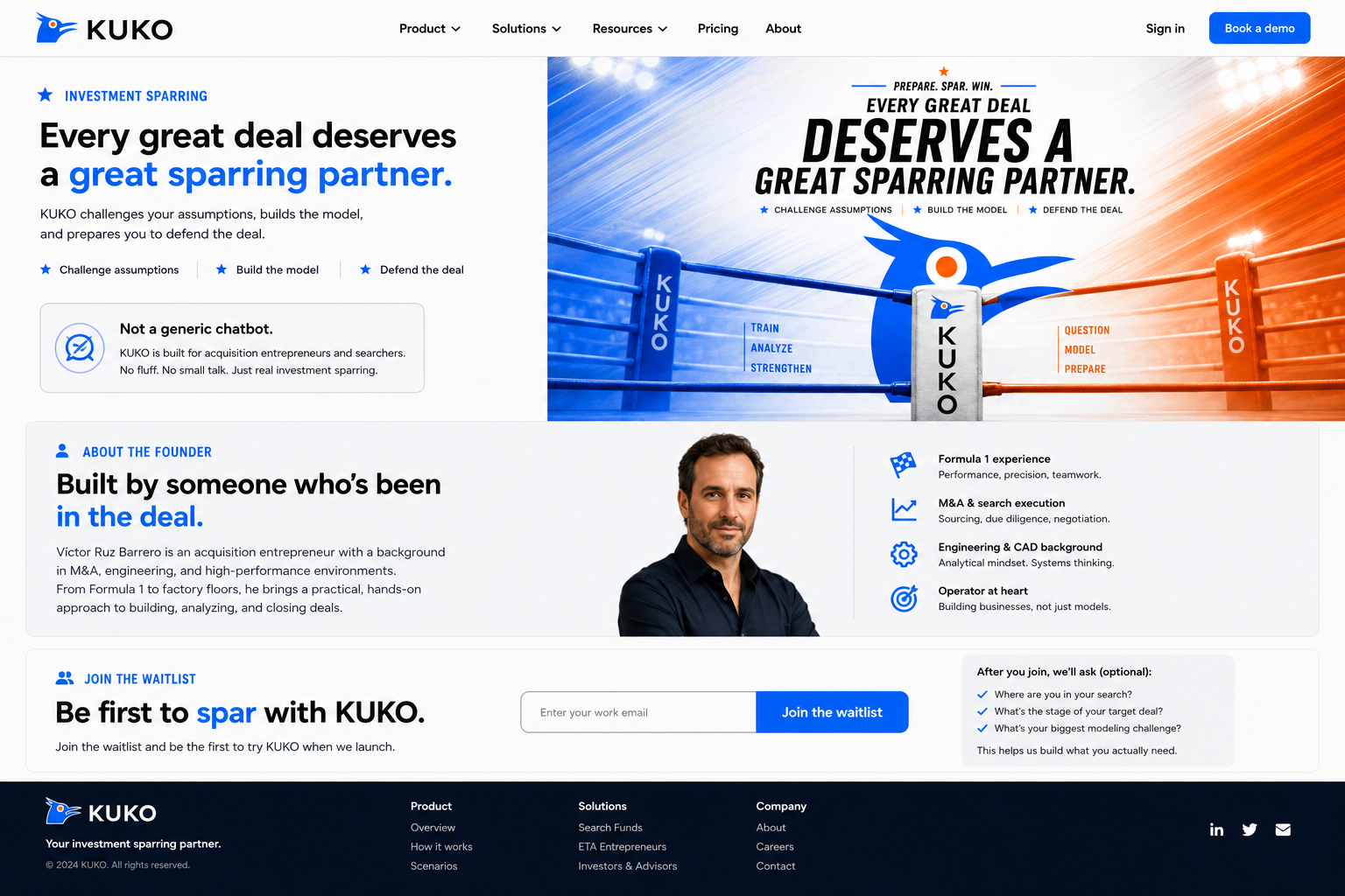 KUKO sparring and founder story